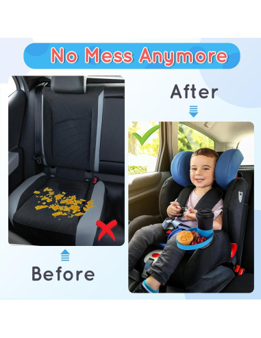 Bandeja para Asiento de Auto Elfzone - Snacks y Portavasos