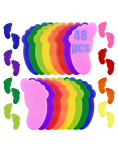 Marcadores de Alfombra Unixing 48PCS en Forma de Pie Nylon