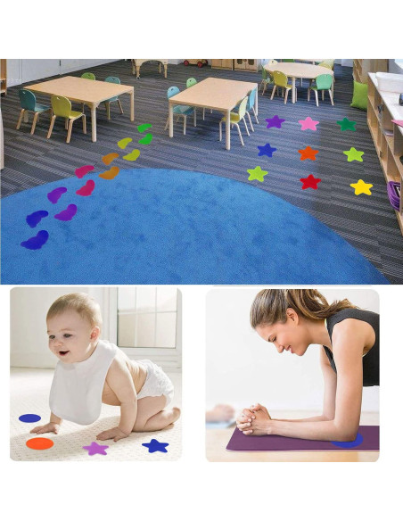 Marcadores de Alfombra Unixing 48PCS en Forma de Pie Nylon Marcadores de Alfombra Unixing 48PCS en Forma de Pie Nylon