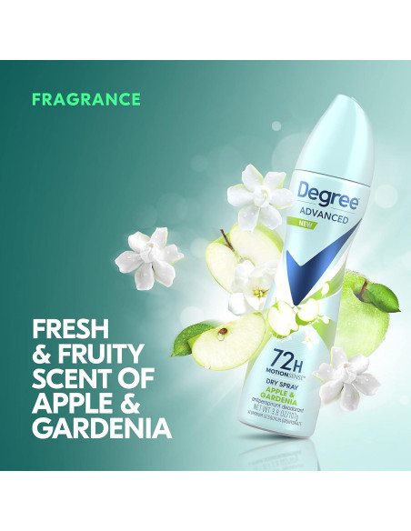 Desodorante Antitranspirante Degree 72h Manzana y Gardenia 3x107g