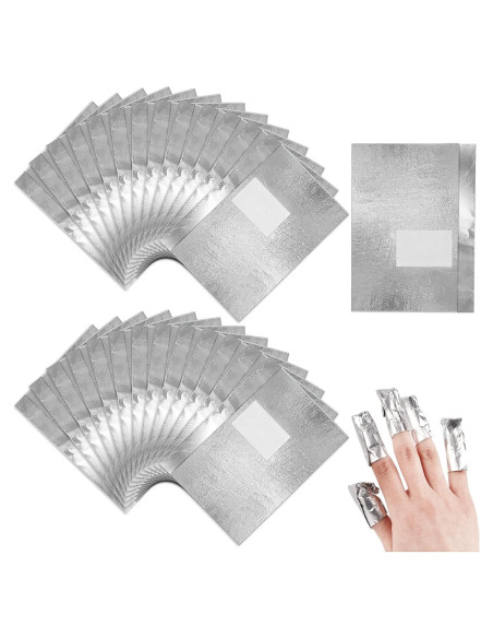 100 Pcs Removedor de Esmalte de Uñas en Gel Sliverdew