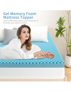 Colchón de Espuma Viscoelástica GJQ 10 cm con Gel Refrigerante 2