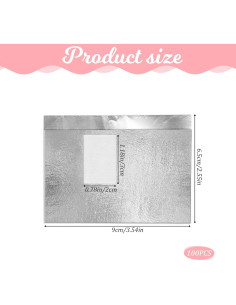 100 Pcs Removedor de Esmalte de Uñas en Gel Sliverdew 2