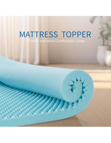 Colchón de Espuma Viscoelástica GJQ 10 cm con Gel Refrigerante