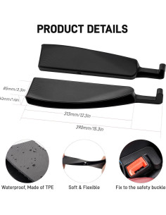 Organizador de Espacio entre Asientos JESTOP - 2 Piezas Negro 2