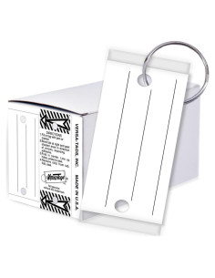 Etiquetas Clave Auto-Laminadas Versa-Tags 250 Unidades Blancas