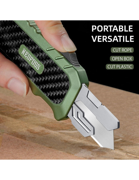 Cuchillo Utility NedFoss Pro Retráctil con 10 Hojas SK5