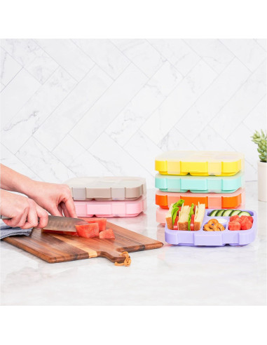 Bandeja Bentgo Kids Prints Unicornios - 5 Compartimentos