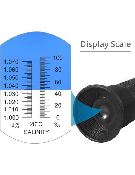 Refractómetro de Salinidad AUTOUTLET con ATC 0-100 PPT Refractómetro de Salinidad AUTOUTLET con ATC 0-100 PPT