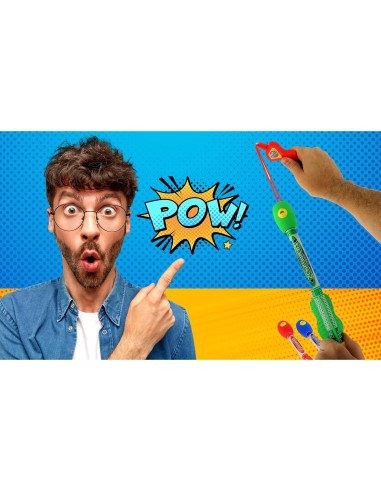 Cohetes Gritadores del Cielo JA-RU 3 Piezas con Lanzador