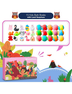 Set de 15 Bombas de Baño BloomFizzy Jungle para Niños 2