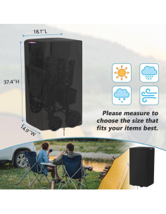 Cubierta Impermeable para Carro de Cochecito Fizentia 2 Asientos 2