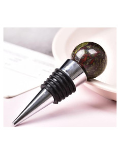 Tapón de Vino de Cristal JIC Gem - Piedra de Sangre de Dragón