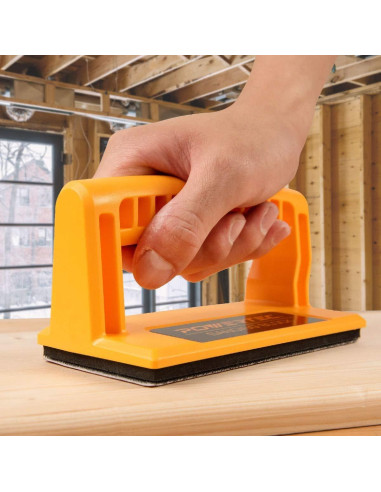 Bloque de Lijado POWERTEC con 40 Hojas de Lija Variadas