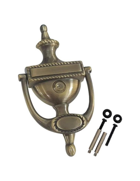 Agujero de puerta bronce macizo QCAA con visor 160 18.7 cm