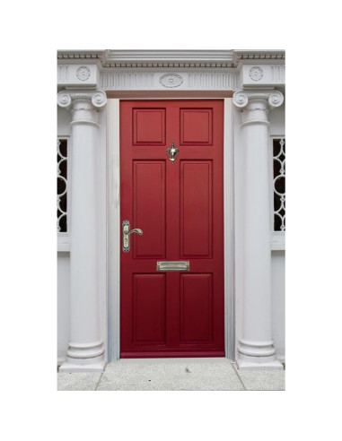 Agujero de puerta bronce macizo QCAA con visor 160 18.7 cm