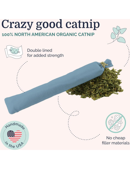 Juguete para Gatos Hepper Stick Catnip Kicker Azul - Orgánico Juguete para Gatos Hepper Stick Catnip Kicker Azul - Orgánico