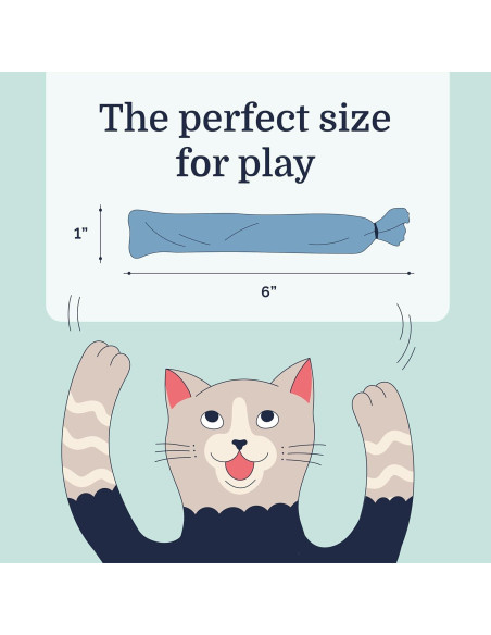 Juguete para Gatos Hepper Stick Catnip Kicker Azul - Orgánico Juguete para Gatos Hepper Stick Catnip Kicker Azul - Orgánico