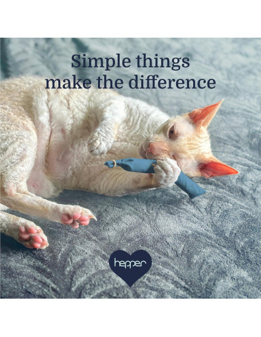 Juguete para Gatos Hepper Stick Catnip Kicker Azul - Orgánico