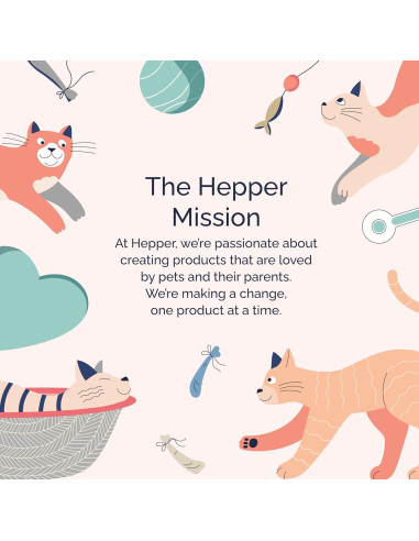 Juguete para Gatos Hepper Stick Catnip Kicker Azul - Orgánico