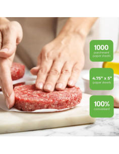 Papel Patty Netko - 1000 Hojas de Papel Encerado 12.7x12.06 cm 2