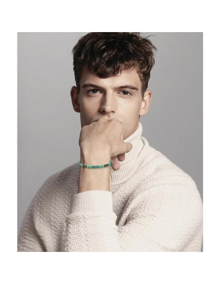 Pulsera de Turquesa Africana BONNY BOXX 2x4mm Ajustable Unisex