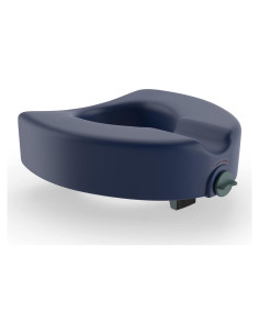 Asiento Elevado de Inodoro Medline Azul con Bloqueo 13 cm