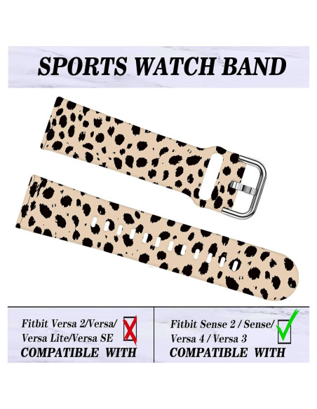 Banda Deportiva Silicona LNZLKING para Versa 4/3 y Sense 2