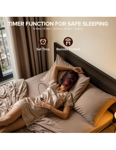 Máscara de Terapia de Luz LED Duuckin 8 Modos para la Cara