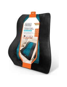 Almohada Lumbar Ergonomica BLACK+DECKER con Gel Refrescante 46x39cm