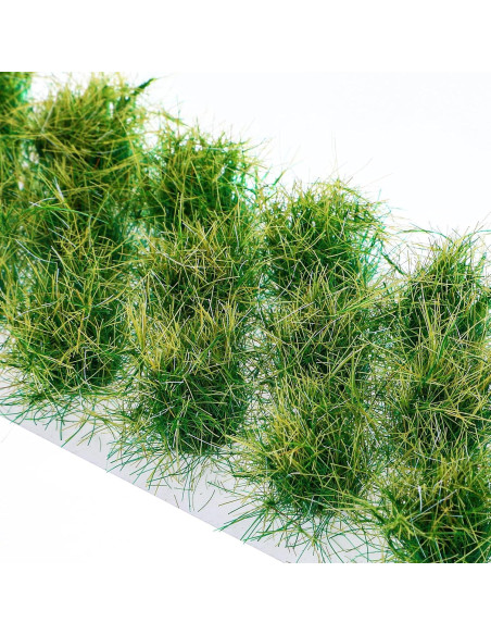 20 Piezas Hierba Estática Verde HekouJiub para Dioramas