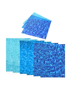 Pegatinas de Agua Ripple Telooco 6 Hojas Autoadhesivas 297x210mm