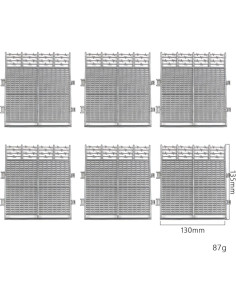 Juego de 6 Cercas de Campo Drifts Shamjina 13x13.5cm 2