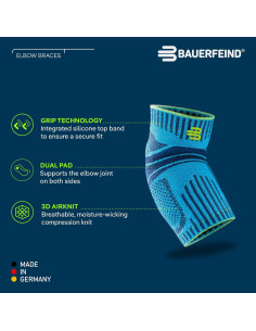 Soporte de Codo Bauerfeind Mediano - Férula Alivio Dolor Negro 2