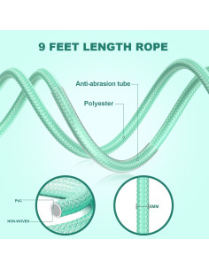 Cuerda de Salto AUMCDIK Ajustable con Peso para Fitness 2