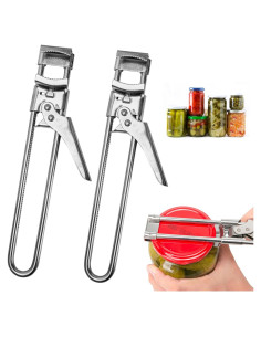 2 Piezas Abrebotellas Ajustable Marsrut de Acero Inoxidable