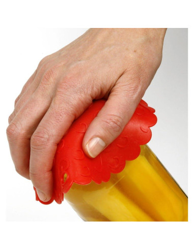 Abridor de tarros de silicona Norpro Grip rojo antideslizante
