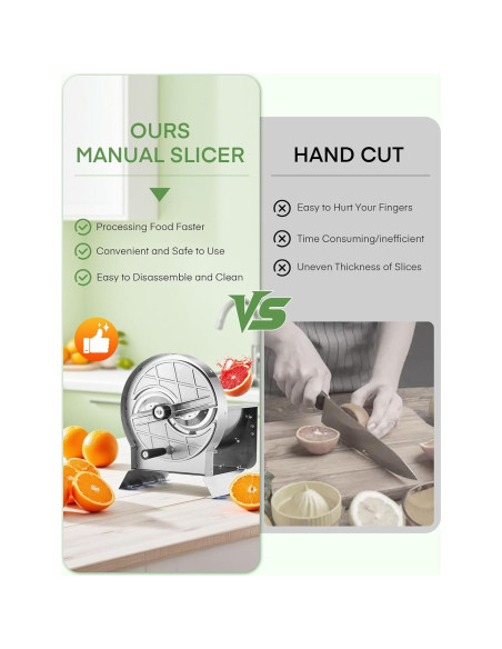 Cortadora de Verduras FOHERE SL-02 Acero Inoxidable 0-10mm Cortadora de Verduras FOHERE SL-02 Acero Inoxidable 0-10mm