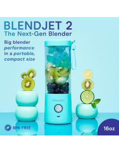 Licuadora Portátil BlendJet 2 - 473ml, Recargable USB-C, Menta 2