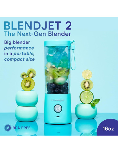 Licuadora Portátil BlendJet 2 - 473ml, Recargable USB-C, Menta