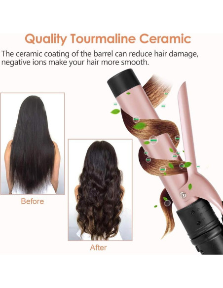 Plancha de Rizar 6 en 1 Uvistare con Barriles Cerámicos Intercambiables