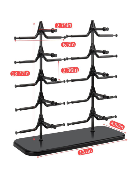 Soporte para Gafas DesignSter - Organizador Multifuncional Negro