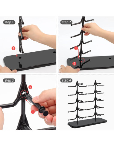 Soporte para Gafas DesignSter - Organizador Multifuncional Negro