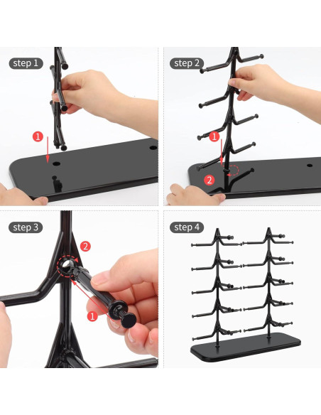 Soporte para Gafas DesignSter - Organizador Multifuncional Negro