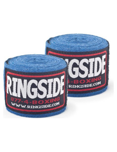 Vendajes de Boxeo Ringside Junior Algodón 304.8 cm Azul