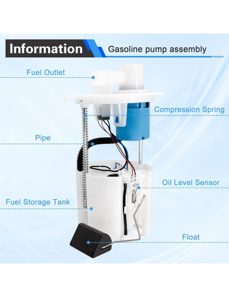 Conjunto Bomba de Combustible Eléctrica GZYQPDZ ZYQP-0051 1.8L 2.4L