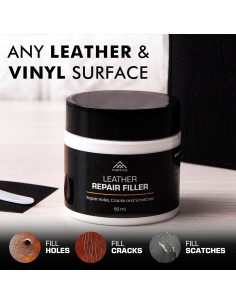 Relleno de Cuero Pintable Fortivo 60 mL - Reparación de Rayones 2