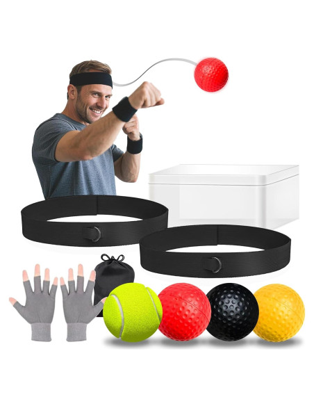 Paquete de 2 Pelotas de Reflexión FUNUCURR para Boxeo