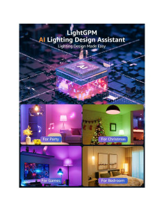 Bombillas Inteligentes Lepro B2 AI - 1100LM RGBWW, Paquete de 2 2