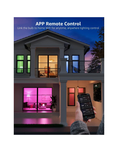 Bombillas Inteligentes Lepro B2 AI - 1100LM RGBWW, Paquete de 2